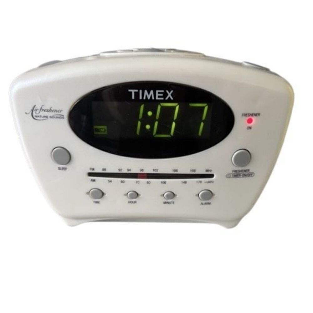 Timex Air Freshener Nature Sounds Model T244W Clock Radio